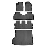 SMARTLINER 4 Rows Custom Fit Floor Liners Compatible with 2014 - 2019 Toyota Highlander (Gasoline | 2nd Row Bench Seats |Cargo liner Does not fit models with On-board Vacuum System) SA0152/B0152/C0152/D0152 - view 2