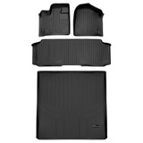 SMARTLINER 3 Rows Custom Fit Floor Liners Compatible with 2008 - 2020 Dodge Grand Caravan (Gasoline | Without Over The Hump Coverage) SA0046/B0220/D0181 - view 2