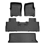 SMARTLINER 3 Rows Custom Fit Floor Liners Compatible with 2011 - 2017 Ford Expedition 7 Passenger (Gasoline | Fits with 2nd row bucket seats) SA0183/B0303/E0183 - view 2