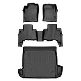 SMARTLINER 3 Rows Custom Fit Floor Liners Compatible with 2010 - 2012 Toyota 4Runner 5 Passenger (Gasoline | w/o Sliding Cargo | w/ Cargo Pocket Coverage) SA0040/B0120/D0208 - view 2