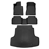 SMARTLINER 3 Rows Custom Fit Floor Liners Compatible with 2025 - 2025 Kia K5 (Gasoline | Fits FWD models | 2nd Row without Hook Retentions) SA0491/B0491/D0551 - view 2