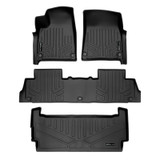 SMARTLINER 3 Rows Custom Fit Floor Liners Compatible with 2022 - 2024 Rivian R1S 7 Passenger and SUV (Electric) SA0615/B0698/E0698 - view 2