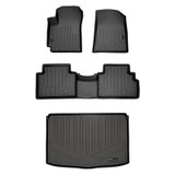 SMARTLINER 3 Rows Custom Fit Floor Liners Compatible with 2020 - 2025 Kia Soul (Gasoline | Cargo Area fits in Lower Position)