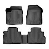 SMARTLINER 2 Rows Custom Fit Floor Liners Compatible with 2015 - 2018 Nissan Murano (Gasoline)