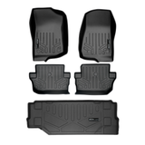 SMARTLINER 3 Rows Custom Fit Floor Liners Compatible with 2018 - 2025 Jeep Wrangler 2 Door and JL (Gasoline | Fits 2018 JL Body Style | Fits Cargo without subwoofer) SA0316/B0384/D0384 - view 2