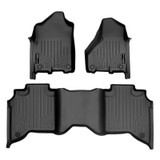 SMARTLINER 2 Rows Custom Fit Floor Liners Compatible with 2019 - 2025 Ram 2500 Crew Cab (Gasoline | Carpet | 1st Row No Over the hump |No 4x4 Shifter | No PTO | 1st Row Bucket Seat) SA0450/B0453 - view 2