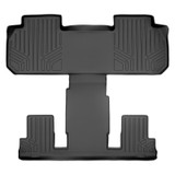 SMARTLINER 2 Rows Custom Fit Floor Liners Compatible with 2018 - 2024 Buick Enclave 7 Passenger (Gasoline | 2nd Row Bucket Seats) SB0345 - view 2