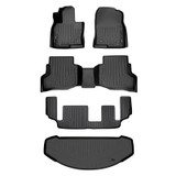 SMARTLINER 4 Rows Custom Fit Floor Liners Compatible with 2016 - 2023 Mazda CX9 7 Passenger (Gasoline | 2nd Row Bench Seats) SA0257/B0257/C0257/E0257 - view 2