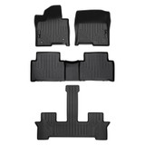 SMARTLINER 3 Rows Custom Fit Floor Liners Compatible with 2021 - 2025 Kia Sorento (Hybrid and Plug-in Hybrid | 2nd row fits with Bucket seats | 3rd row fits with 2nd row bucket seats) SA0608/B0608/C0548 - view 2