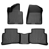 SMARTLINER 2 Rows Custom Fit Floor Liners Compatible with 2019 - 2021 Hyundai Tucson (Gasoline | With Hook Retentions on 2nd row) SA0244/B0206 - view 2