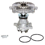 GMB Engine Water Pump with Fan Clutch P/N:165-0001