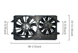 Agility Autoparts Dual Radiator and Condenser Fan Assembly 6016125