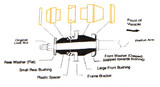 Mevotech Supreme Radius Arm Bushing Kit MK80007 - view 3