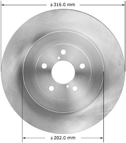 BENDIX PREMIUM DRUM AND ROTOR Disc Brake Rotor P/N:PRT6057