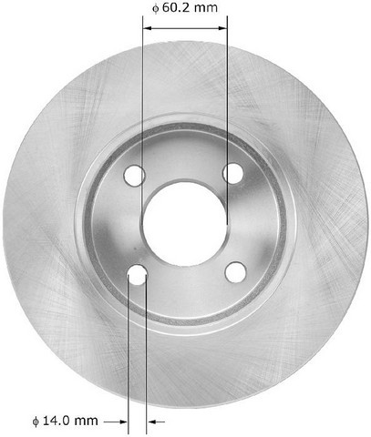BENDIX PREMIUM DRUM AND ROTOR Disc Brake Rotor P/N:PRT5899