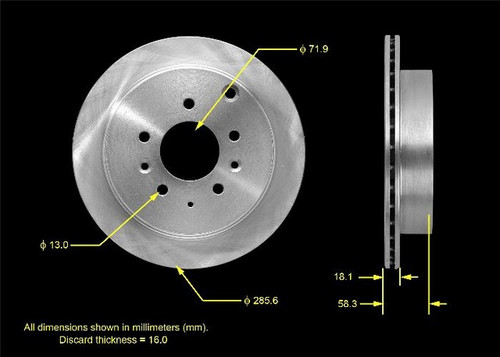BENDIX PREMIUM DRUM AND ROTOR Disc Brake Rotor P/N:PRT5569