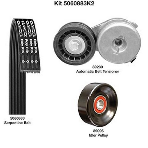Dayco Serpentine Belt Drive Component Kit P/N:5060883K2
