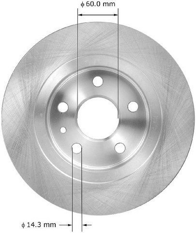 BENDIX PREMIUM DRUM AND ROTOR Disc Brake Rotor PRT6062