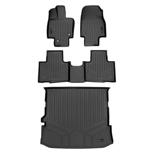 SMARTLINER 3 Rows Custom Fit Floor Liners Compatible with 2020 - 2025 Toyota Highlander (Gasoline | Cargo liner fits With Subwoofer) SA0500/B0500/D0515 - view 2