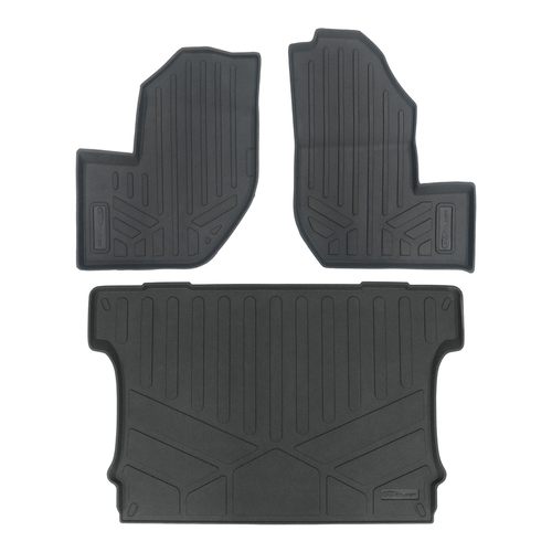 SMARTLINER 2 Rows Custom Fit UTV Floor Mats Compatible with 2018 - 2025 Yamaha Wolverine RMAX 1000 2 Seater (Gasoline | Does not fit compact models) UA0124/UK0124 - view 2