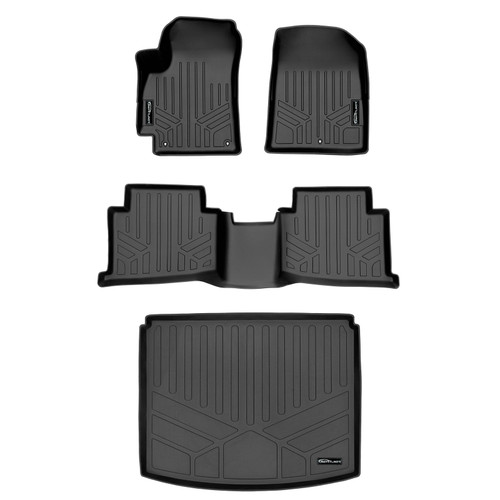 SMARTLINER 3 Rows Custom Fit Floor Liners Compatible with 2021 - 2023 Kia Seltos (Gasoline | Fits Lower Cargo position) SA0510/B0510/D0513 - view 2