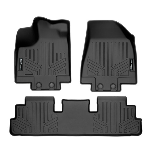 SMARTLINER 2 Rows Custom Fit Floor Liners Compatible with 2022 - 2025 Infiniti QX60 (Gasoline)