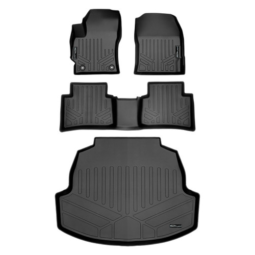 SMARTLINER 3 Rows Custom Fit Floor Liners Compatible with 2020 - 2025 Toyota Corolla Sedan (Gasoline)
