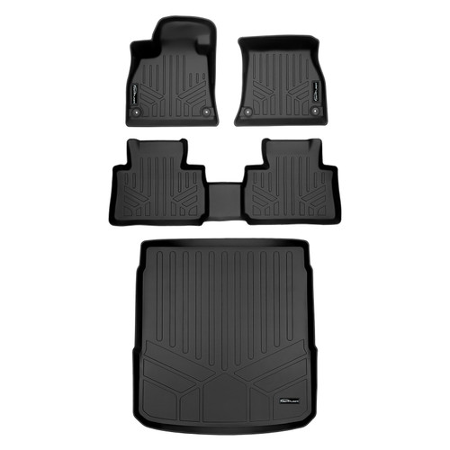 SMARTLINER 3 Rows Custom Fit Floor Liners Compatible with 2022 - 2023 Audi e-tron S Sportback (Electric | 2nd row fits without floor retentions ) SA0559/B0559/D0559 - view 2