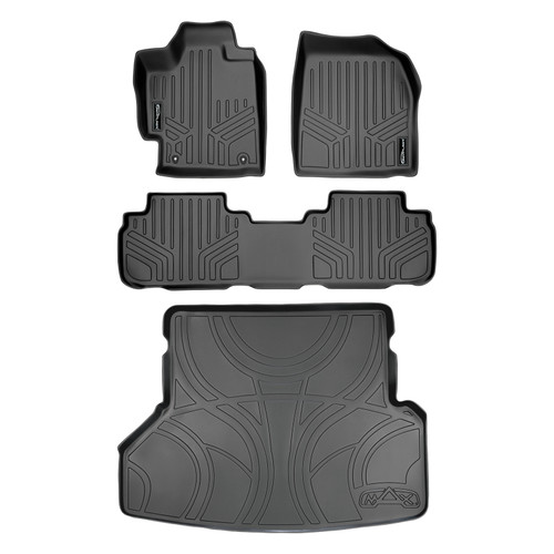SMARTLINER 3 Rows Custom Fit Floor Liners Compatible with 2008 - 2013 Toyota Highlander (Gasoline) SA0038/B0037/D0057 - view 2
