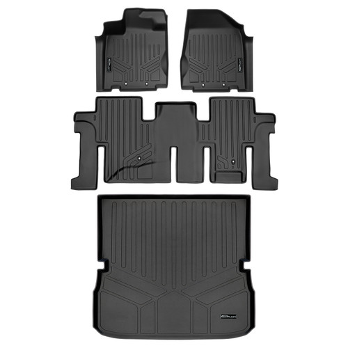 SMARTLINER 3 Rows Custom Fit Floor Liners Compatible with 2013 - 2013 Infiniti JX35 (Gasoline) SA0131/B0131/D0131 - view 2