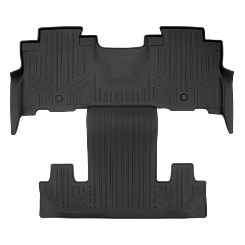 SMARTLINER 2 Rows Custom Fit Floor Liners Compatible with 2018 - 2024 Ford Expedition 7 Passenger (Gasoline) SB0350 - view 2