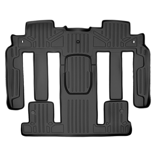 SMARTLINER 2 Rows Custom Fit Floor Liners Compatible with 2008 - 2017 Buick Enclave 7 Passenger (Gasoline | 2nd Row Bucket Seats | Trimline for Models with Center Console on 2nd Row) SB0044 - view 2