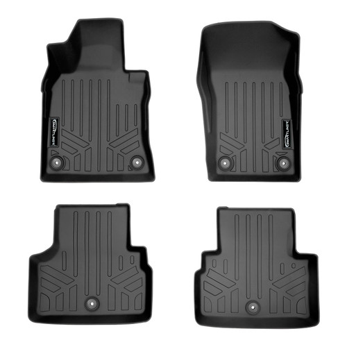 SMARTLINER 2 Rows Custom Fit Floor Liners Compatible with 2018 - 2018 Infiniti Q50 (Gasoline) SA0469/B0469 - view 2