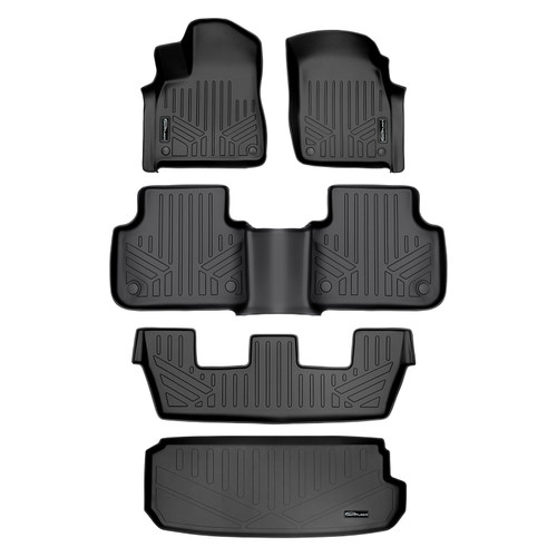 SMARTLINER 4 Rows Custom Fit Floor Liners Compatible with 2017 - 2025 Audi Q7 / SQ7 (Gasoline) SA0364/B0364/C0364/E0364 - view 2