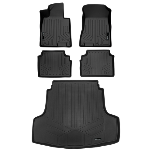 SMARTLINER 3 Rows Custom Fit Floor Liners Compatible with 2025 - 2025 Kia K5 (Gasoline | Fits AWD models | 2nd Row without Hook Retentions) SA0491/B0551/D0551 - view 2