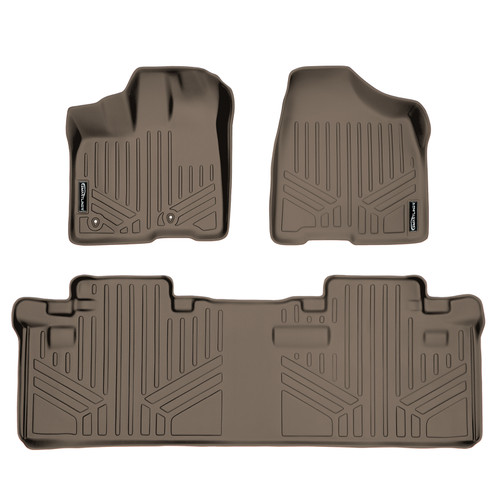 SMARTLINER 2 Rows Custom Fit Floor Liners Compatible with 2011 - 2012 Toyota Sienna 8 Passenger (Gasoline) SA1083/B1083 - view 2