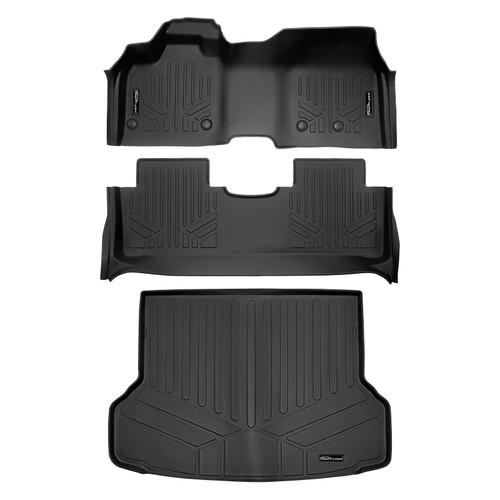 SMARTLINER 3 Rows Custom Fit Floor Liners Compatible with 2023 - 2025 Nissan Ariya (Electric)
