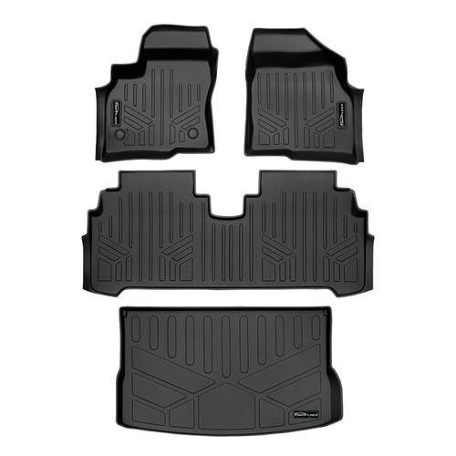 SMARTLINER 3 Rows Custom Fit Floor Liners Compatible with 2022 - 2023 Chevrolet Bolt EUV (Electric | Cargo Fits in Upper Position Cargo ) SA0673/B0673/D0673 - view 2