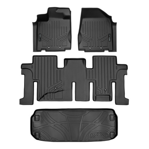 SMARTLINER 3 Rows Custom Fit Floor Liners Compatible with 2013 - 2013 Infiniti JX35 (Gasoline) SA0131/B0131/E0131 - view 2