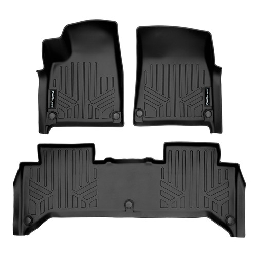 SMARTLINER 2 Rows Custom Fit Floor Liners Compatible with 2022 - 2024 Rivian R1T (Electric) SA0615/B0615 - view 2