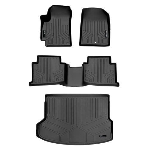 SMARTLINER 3 Rows Custom Fit Floor Liners Compatible with 2021 - 2023 Kia Seltos (Gasoline | Fits Upper Cargo with Subwoofer) SA0510/B0510/D0532 - view 2