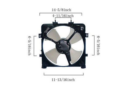 Agility Autoparts A/C Condenser Fan Assembly P/N:6019120