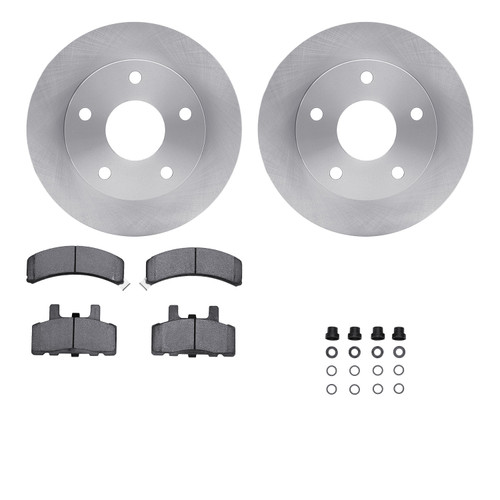 Disc Brake Kit-Rotors with 5000 Advanced Brake Pads includes Hardware DFC 6512-40367