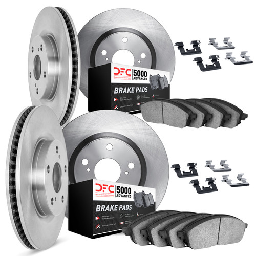 Disc Brake Kit-Rotors with 5000 Advanced Brake Pads includes Hardware DFC 6514-67015