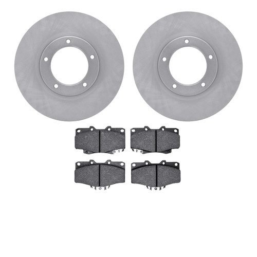 Disc Brake Kit-Rotors with 5000 Advanced Brake Pads DFC fits 2004 Toyota Hilux 6502-76552