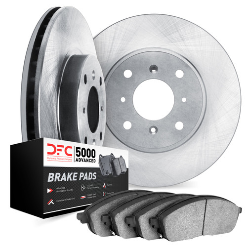 Disc Brake Kit-Rotors with 5000 Advanced Brake Pads fits 1994 Chevrolet Chevy 6502-47067