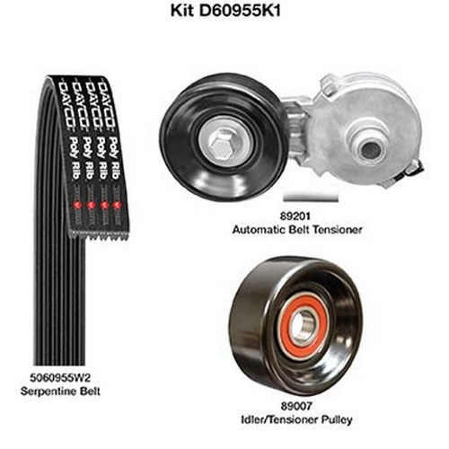 Dayco Serpentine Belt Drive Component Kit P/N:D60955K1 Dayco Serpentine Belt Drive Component Kit P/N:D60955K1