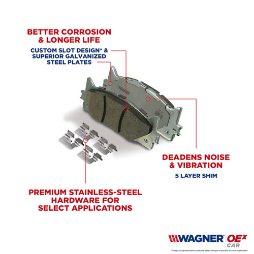Wagner Brake Disc Brake Pad Set P/N:OEX1793