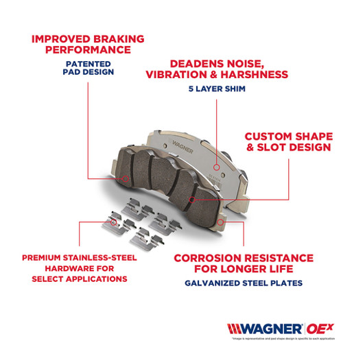 Wagner Brake Disc Brake Pad Set P/N:OEX1337