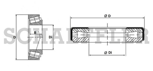 Schaeffler Differential Pinion Pilot Race,Differential Race,Wheel Bearing Race P/N:LM300811